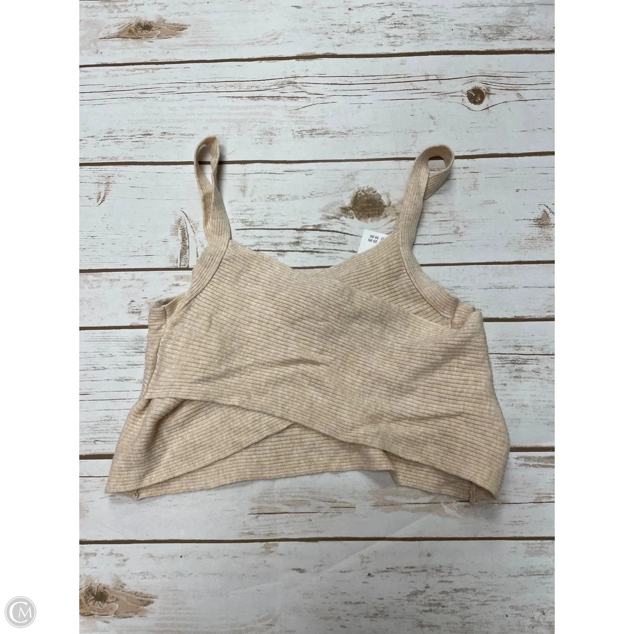 Top Sleeveless By American Eagle In Beige, Size: S