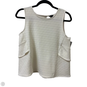 Top Sleeveless By Ann Taylor In Cream, Size: S