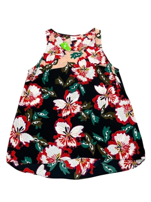 Top Sleeveless By Cabi In Floral Print, Size:M