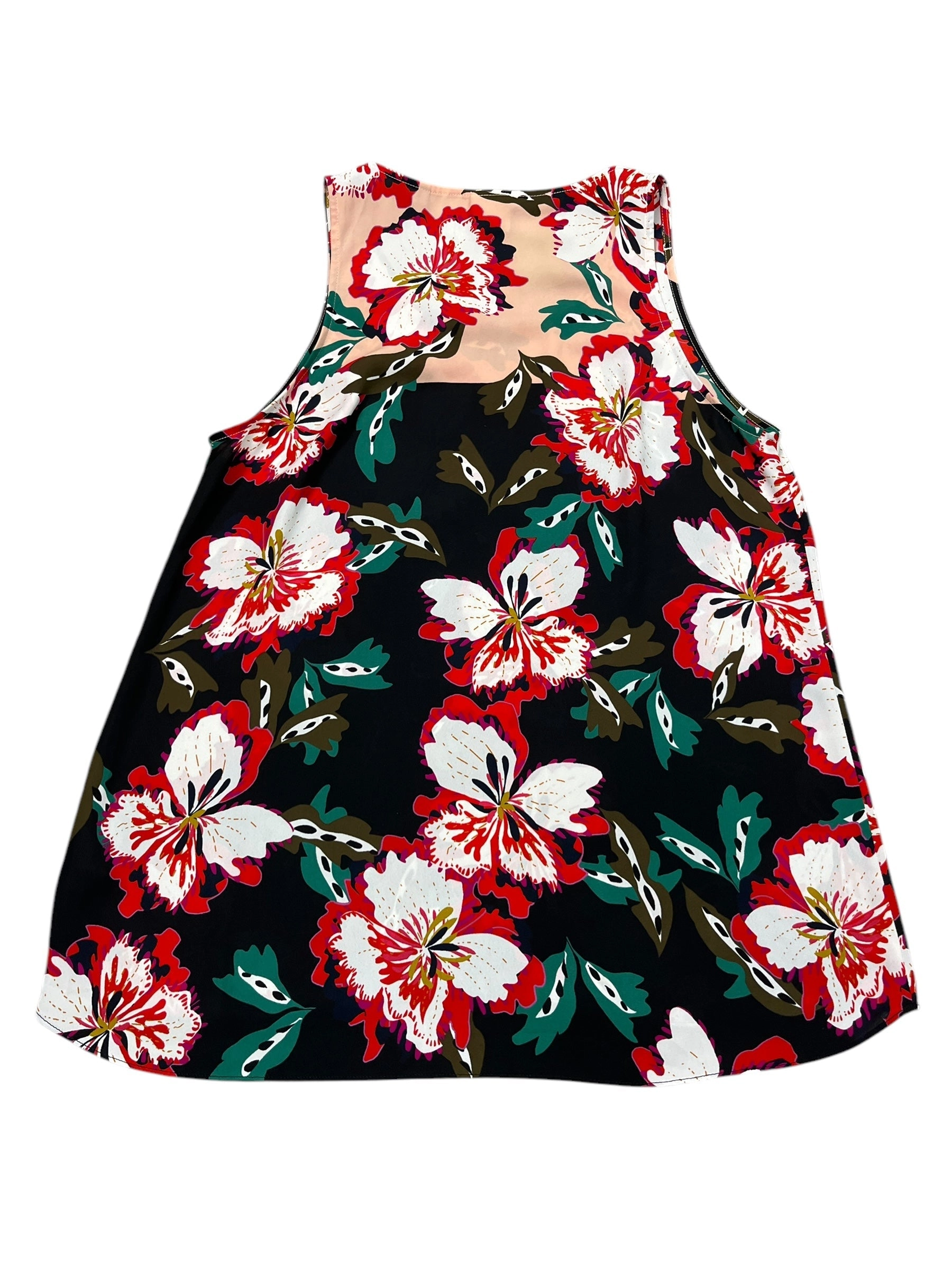 Top Sleeveless By Cabi In Floral Print, Size:M