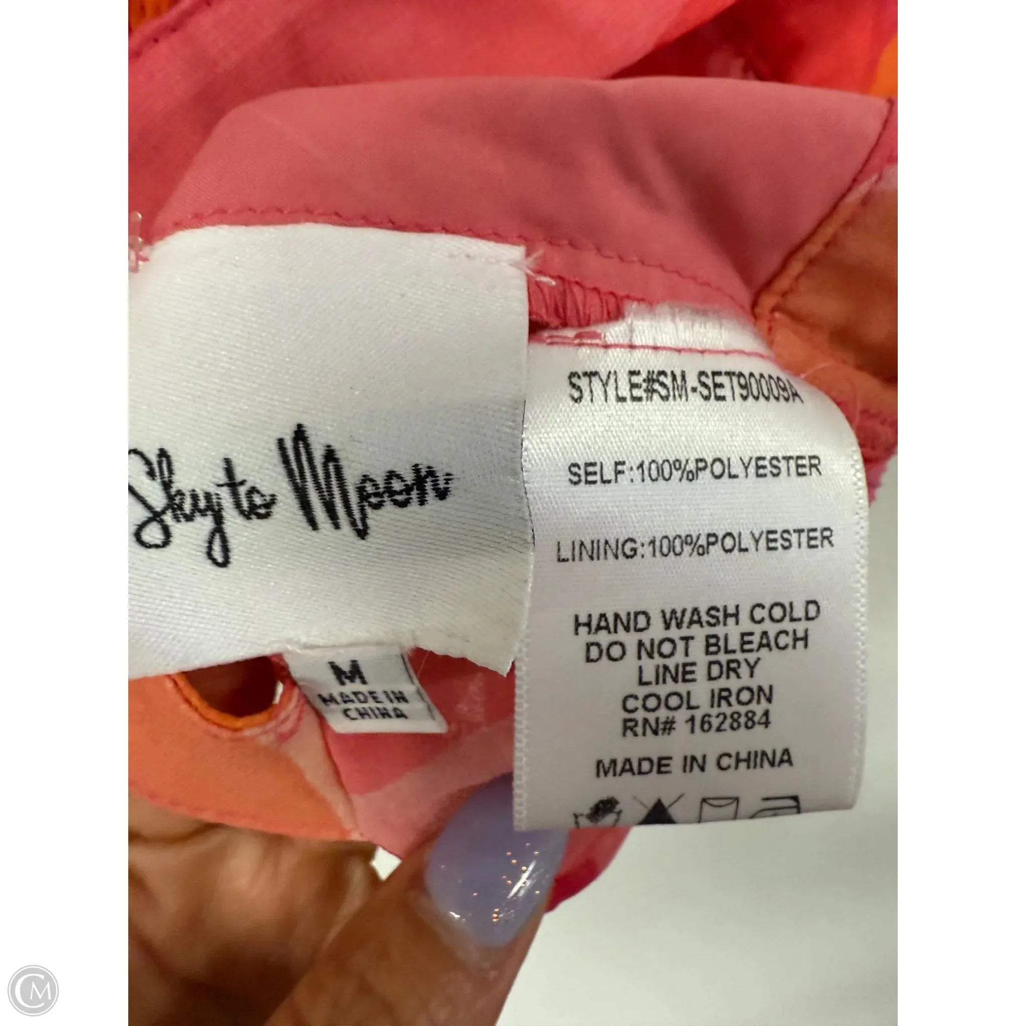 Top Sleeveless By Clothes Mentor In Orange & Pink, Size: M