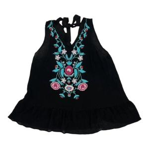Top Sleeveless By Entro In Black, Size:1X