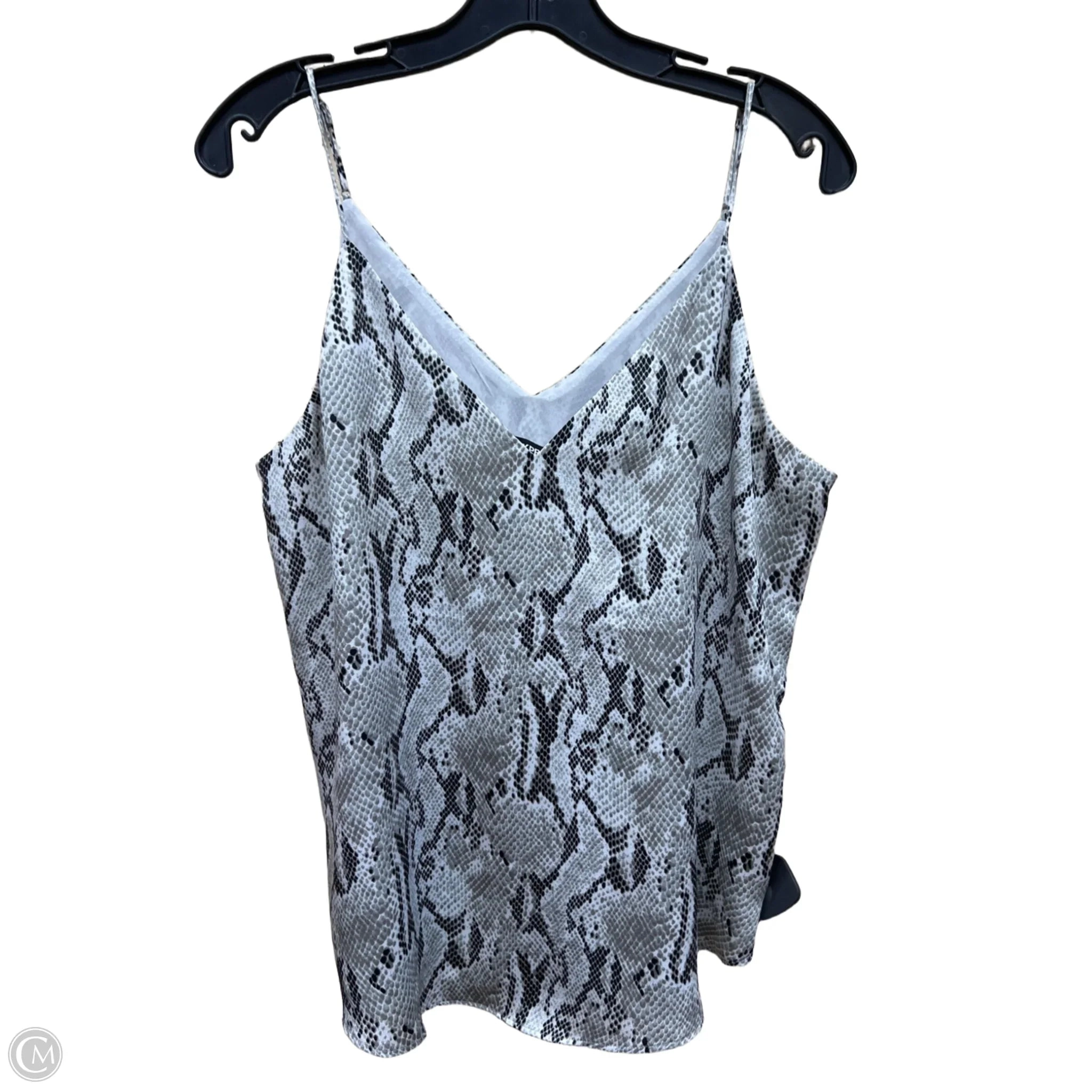 Top Sleeveless By Express In Snakeskin Print, Size: M