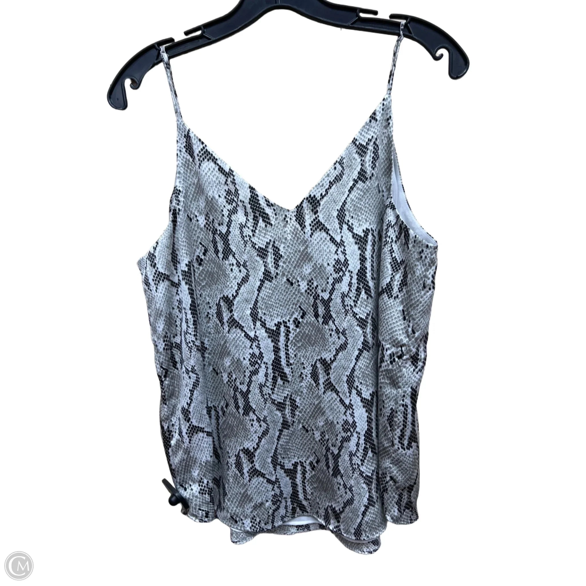 Top Sleeveless By Express In Snakeskin Print, Size: M