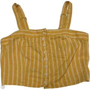 Top Sleeveless By Full Tilt In White & Yellow, Size: S