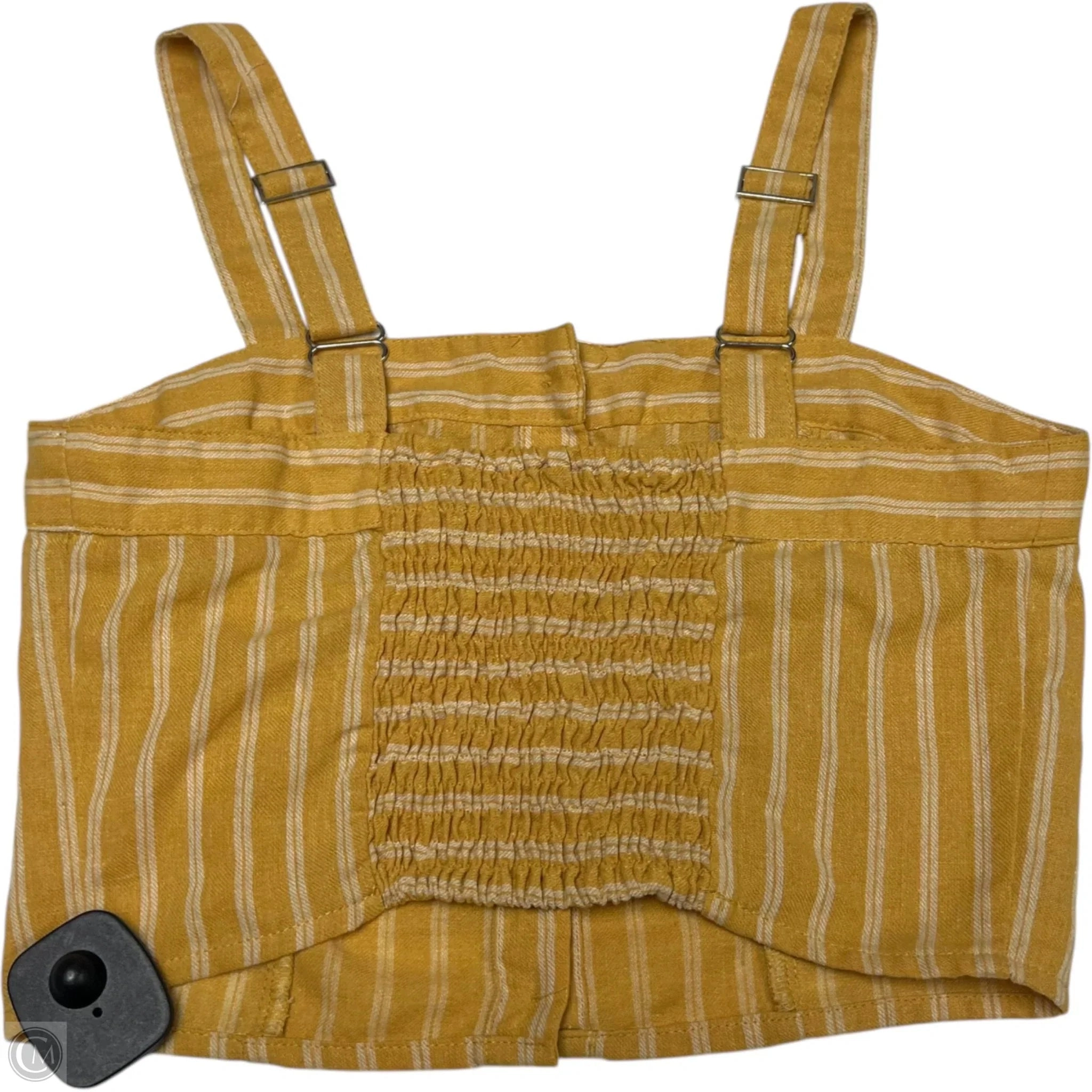Top Sleeveless By Full Tilt In White & Yellow, Size: S