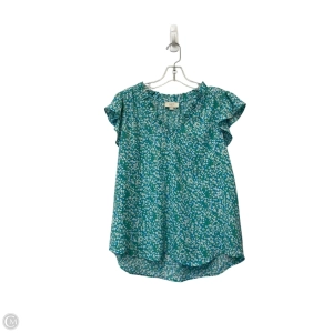 Top Sleeveless By Loft In Blue & Green, Size: L