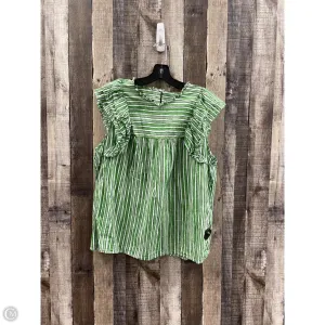 Top Sleeveless By Loft In Green, Size: Xl