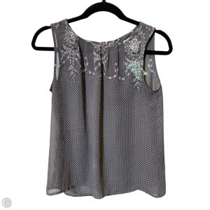 Top Sleeveless By Loft In Grey, Size: Sp