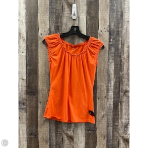 Top Sleeveless By Loft In Orange, Size: S