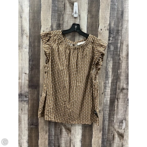 Top Sleeveless By Loft In Tan, Size: Xl
