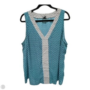 Top Sleeveless By Market & Spruce In Geometric Pattern, Size: 3x