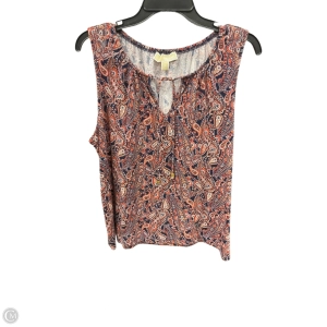 Top Sleeveless By Michael By Michael Kors In Paisley Print, Size: Xl