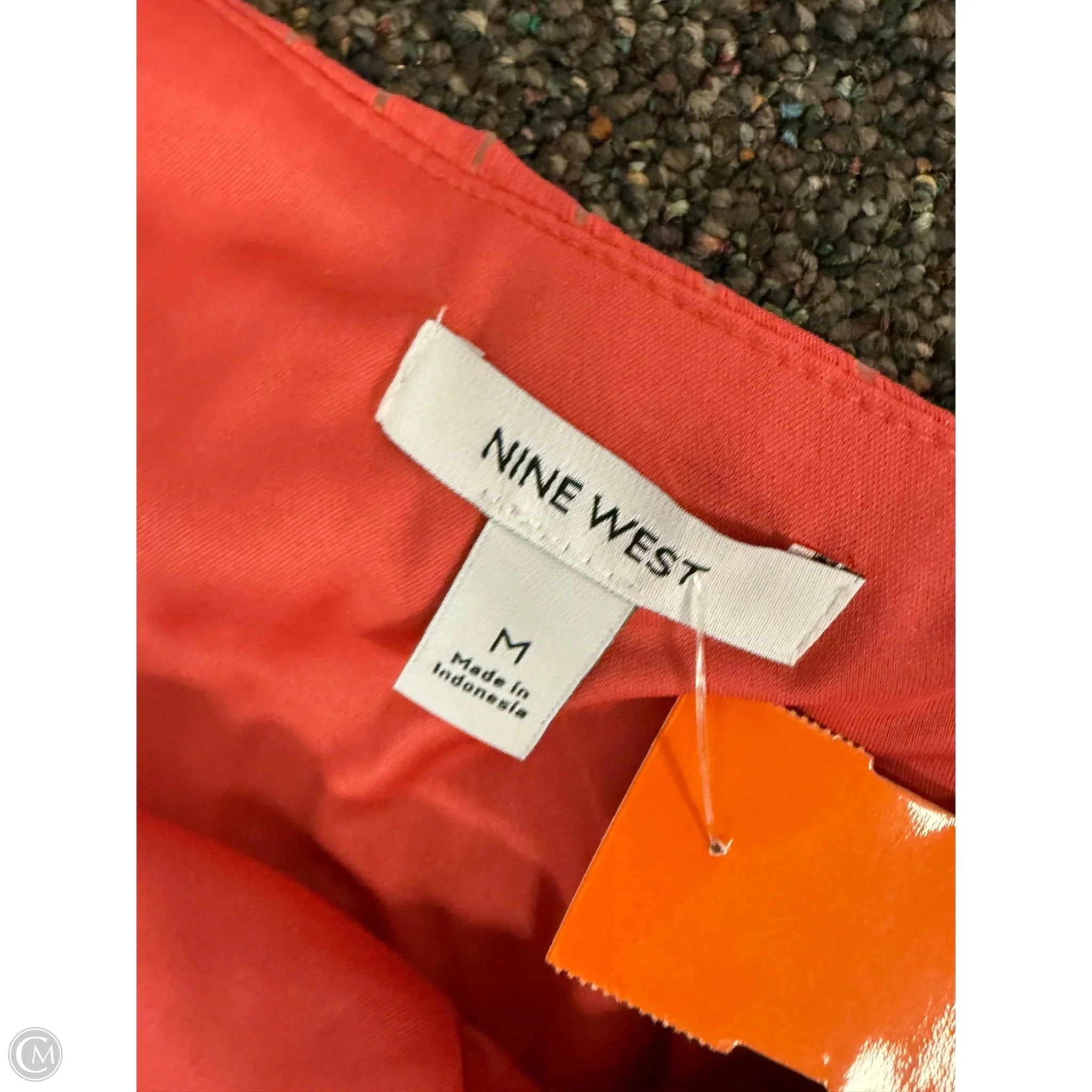 Top Sleeveless By Nine West Apparel In Orange, Size: M