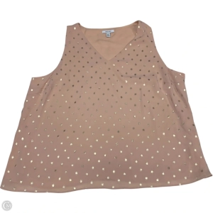 Top Sleeveless By Nine West In Pink, Size: Xxl