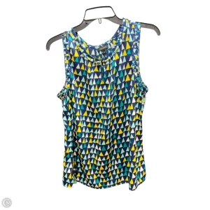 Top Sleeveless By Talbots In Blue & Green, Size: L