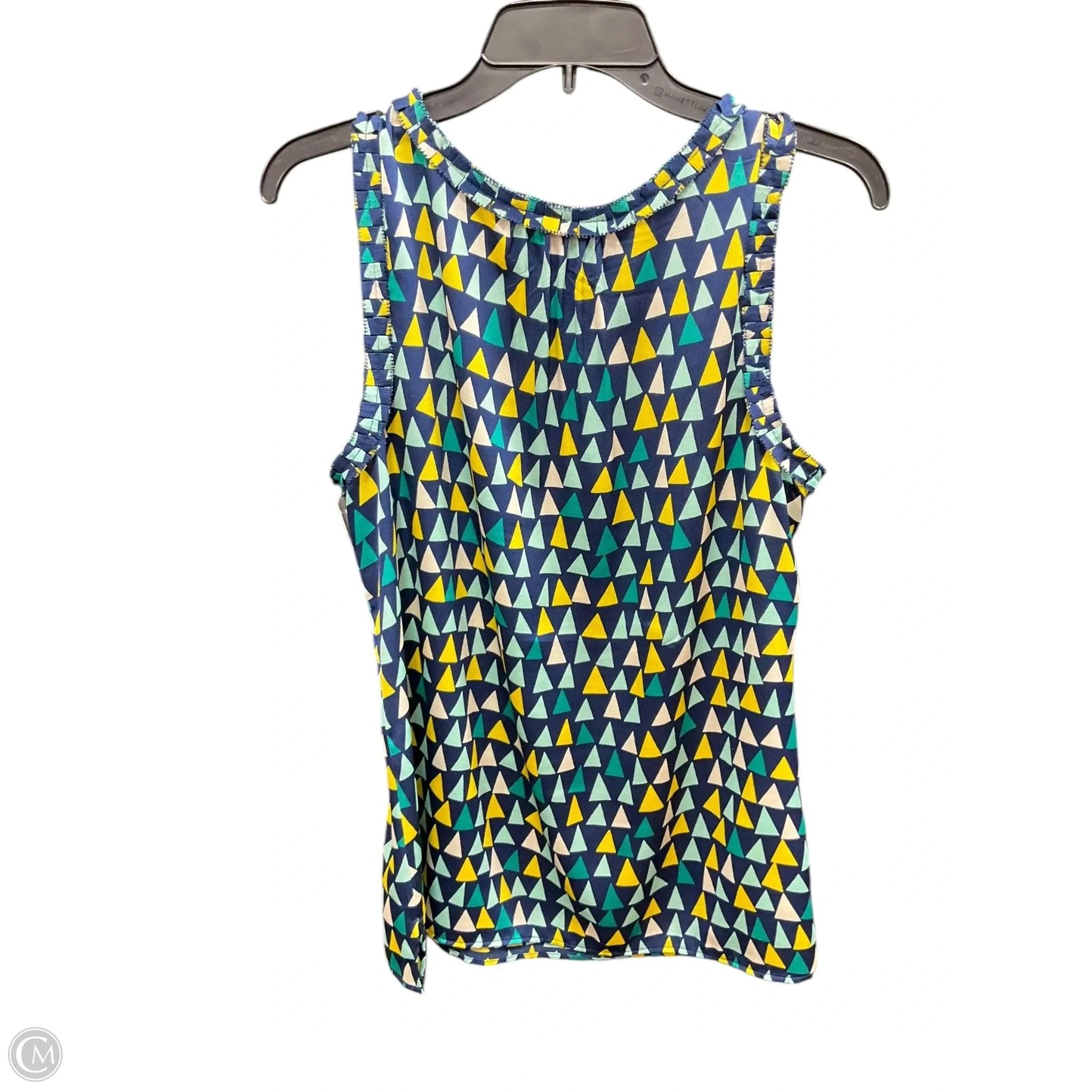 Top Sleeveless By Talbots In Blue & Green, Size: L