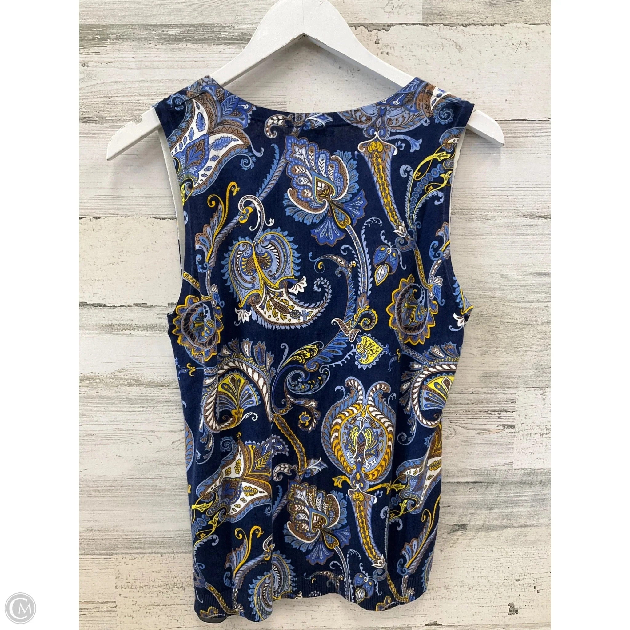 Top Sleeveless By Talbots In Blue, Size: Lp