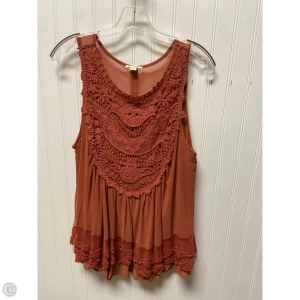 Top Sleeveless By Ultra Pink In Red, Size: M