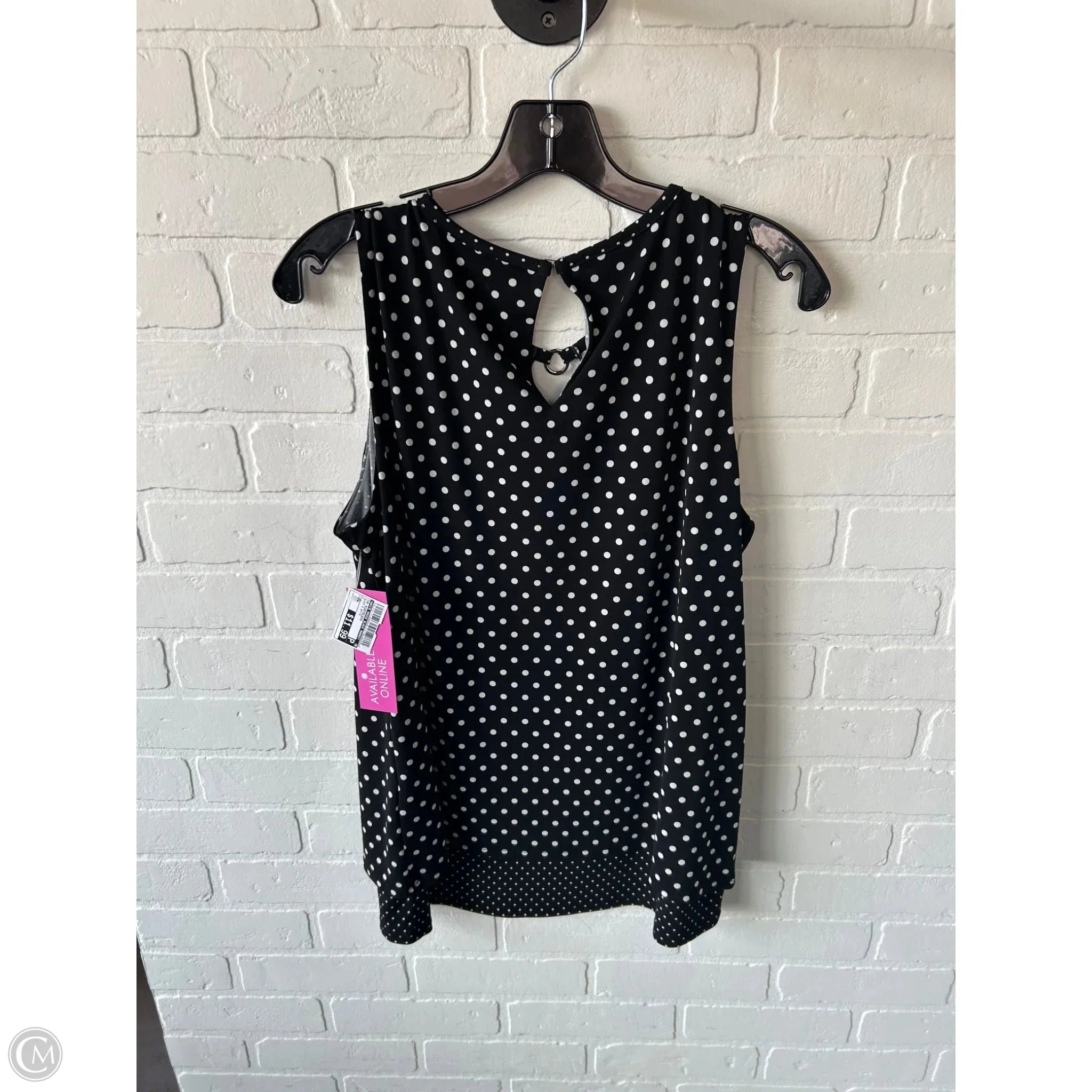 Top Sleeveless By White House Black Market In Black & White, Size: M