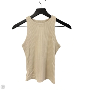 Top Sleeveless By Workshop In Tan, Size: S