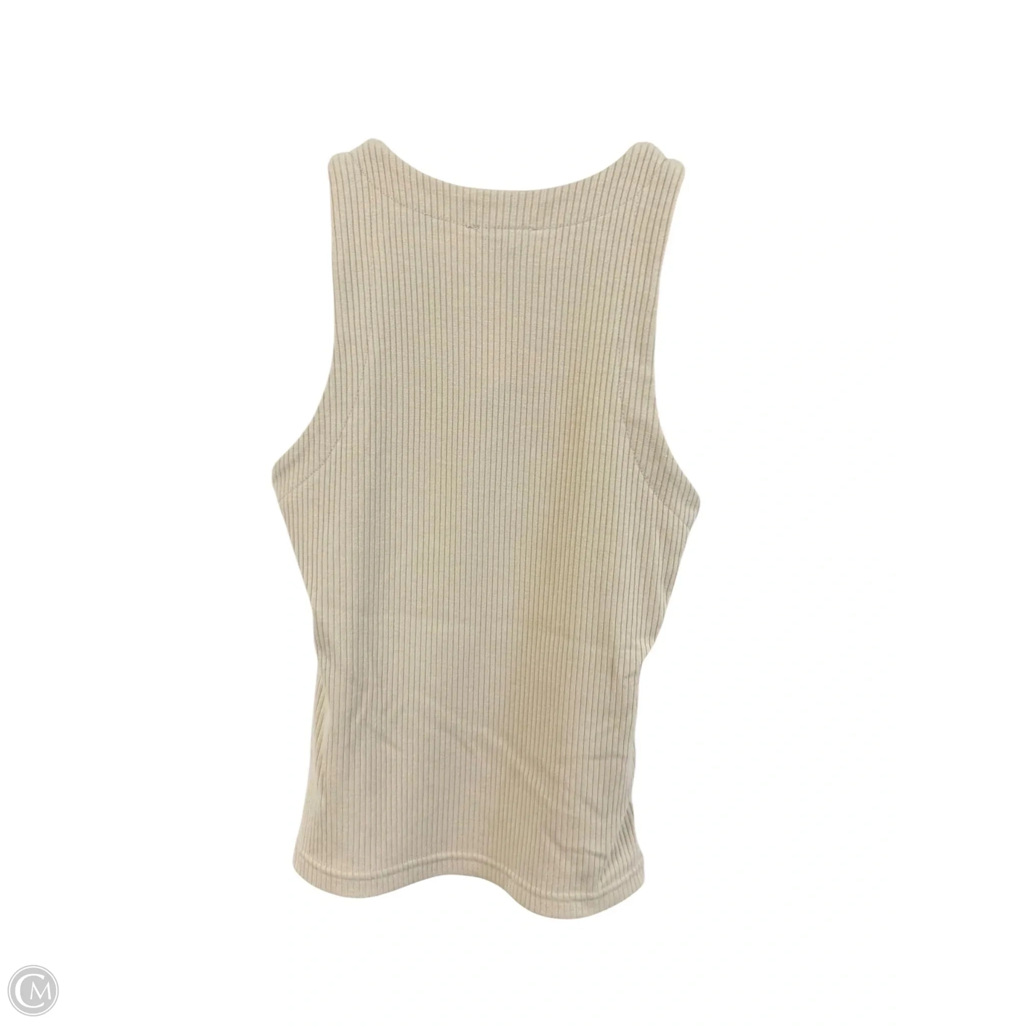 Top Sleeveless By Workshop In Tan, Size: S
