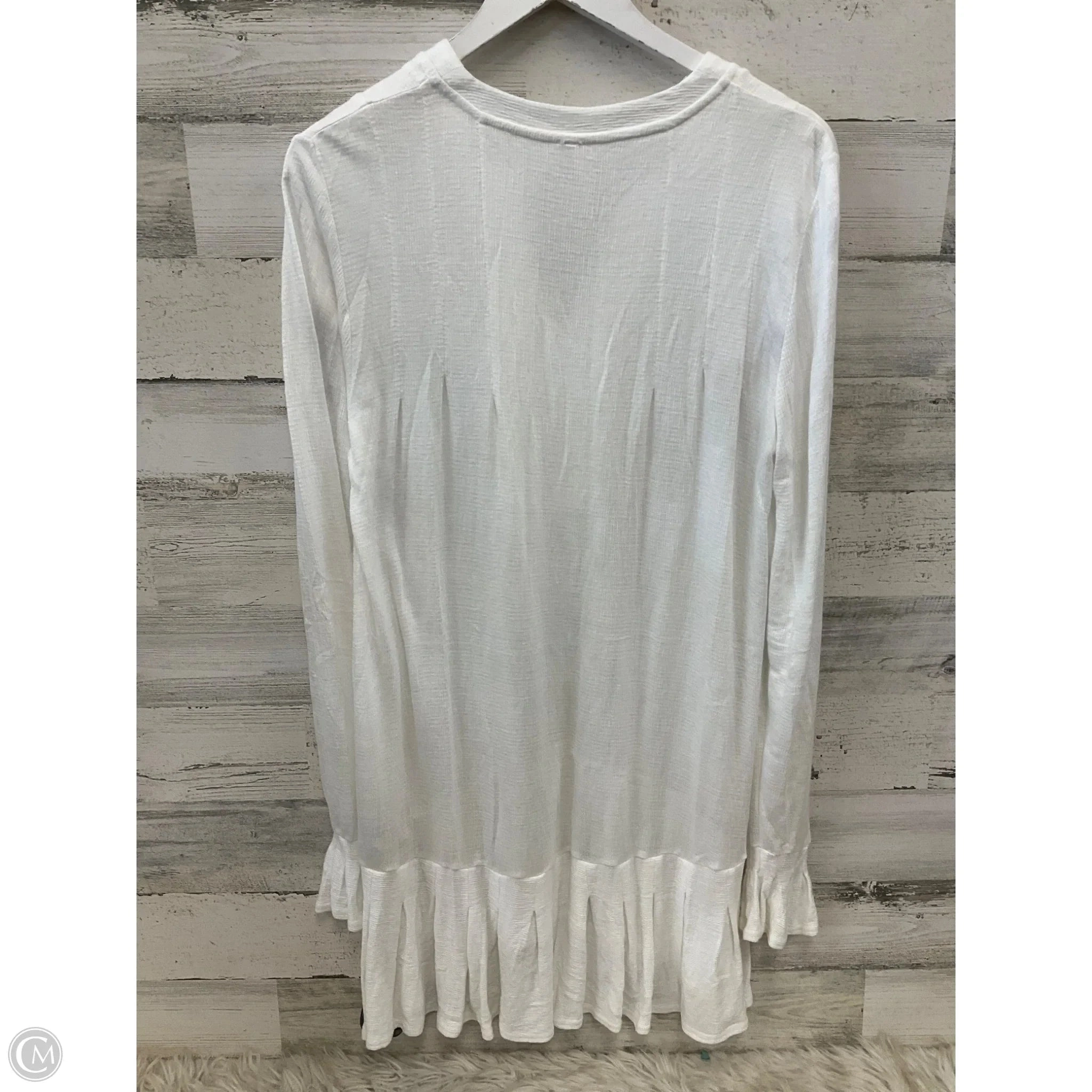Tunic Long Sleeve By Free People In Cream, Size: M