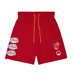 UNKNWN X Mitchell and Ness X Miami HEAT My Towns Red Fashion Shorts