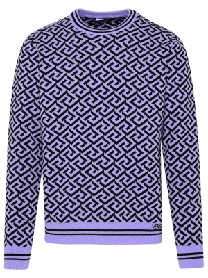 Versace Greca Intarsia Crewneck Jumper