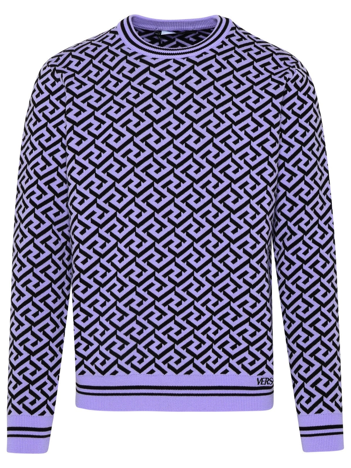 Versace Greca Intarsia Crewneck Jumper