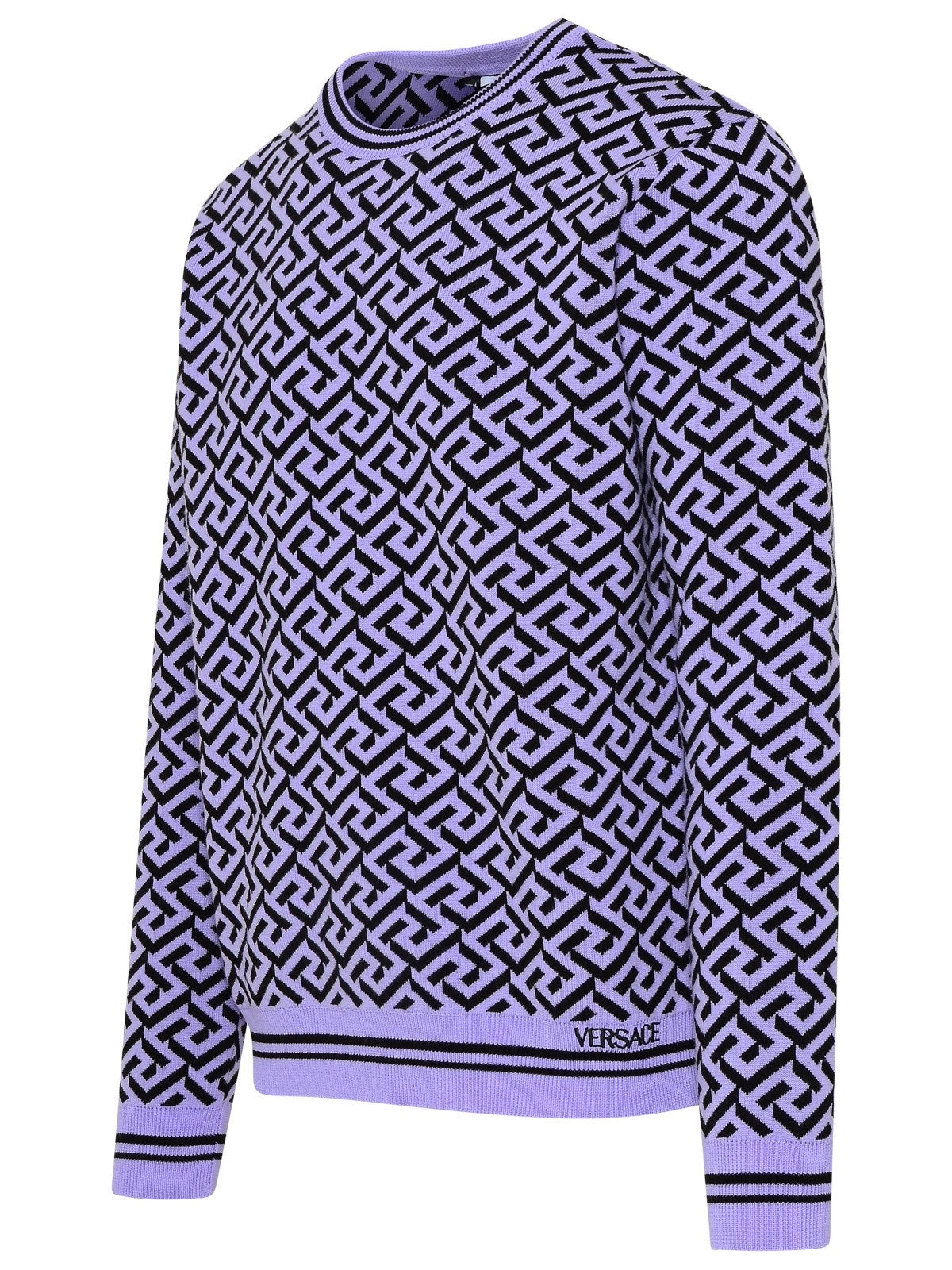 Versace Greca Intarsia Crewneck Jumper