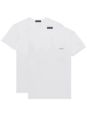 Versace Two Pack Logo Print T-Shirt