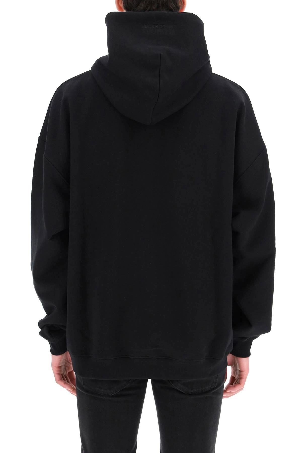 Vetements Logo Printed Drawstring Hoodie