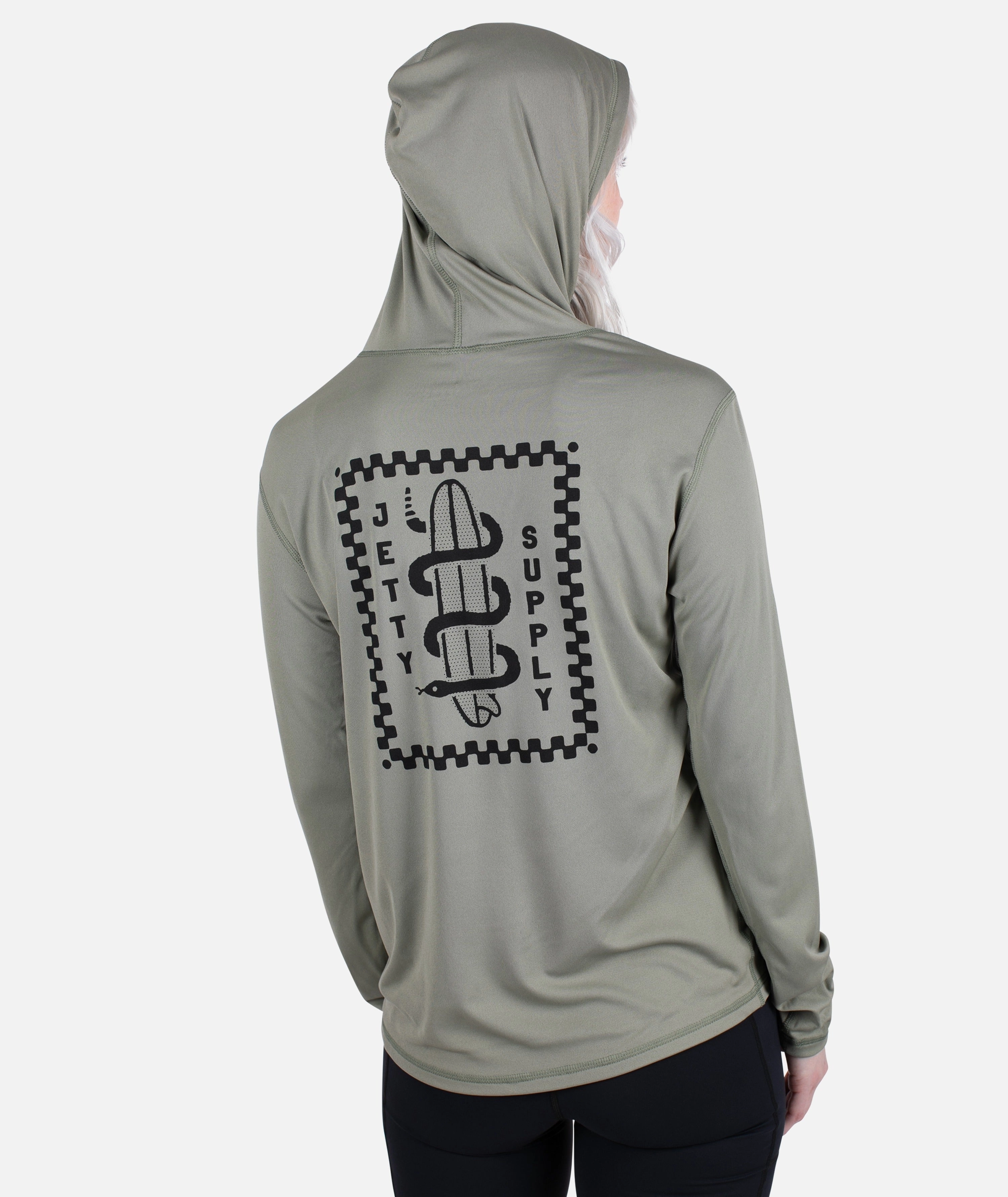 Wave Snake UV Long Sleeve - Olive
