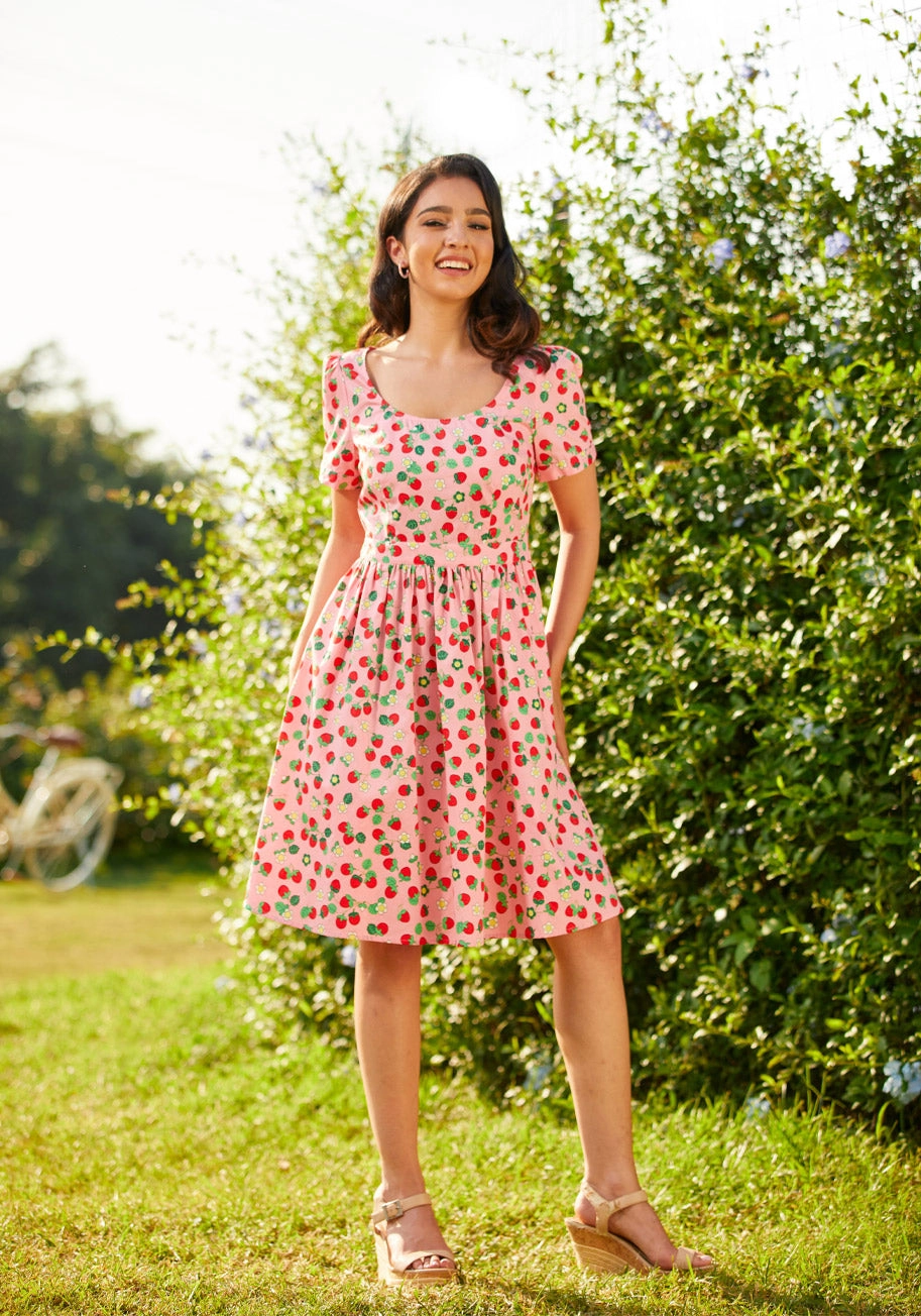 What's The Scoop? A-Line Dress