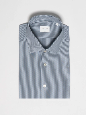 White/Blue Striped Active Shirt