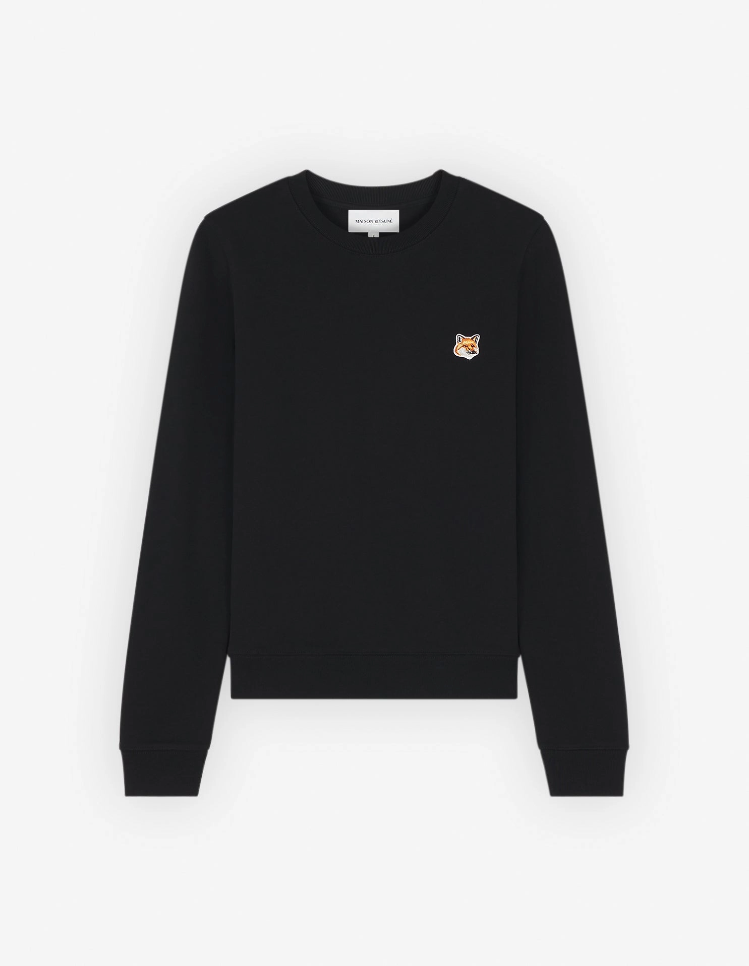 Women's Fox Head Patch Regular Sweatshirt Black