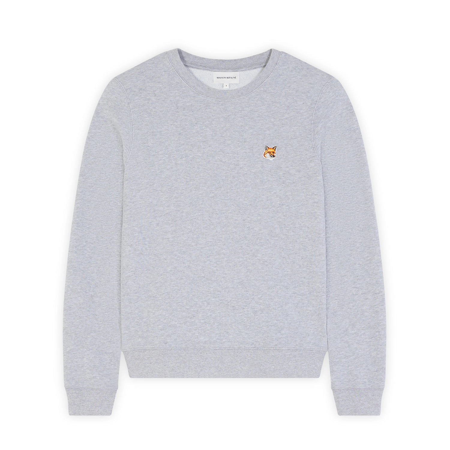 Women's Fox Head Patch Regular Sweatshirt Light Grey Melange