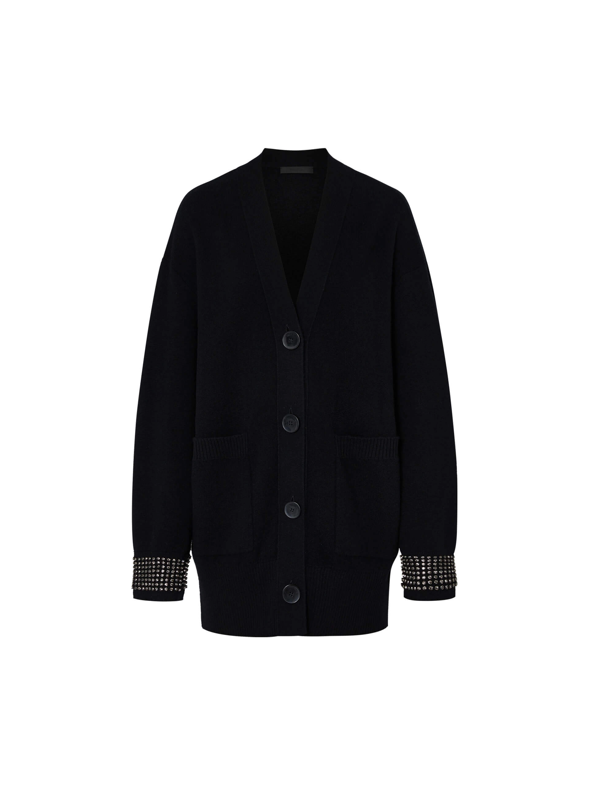 Wool V-neck Knit Cardigan