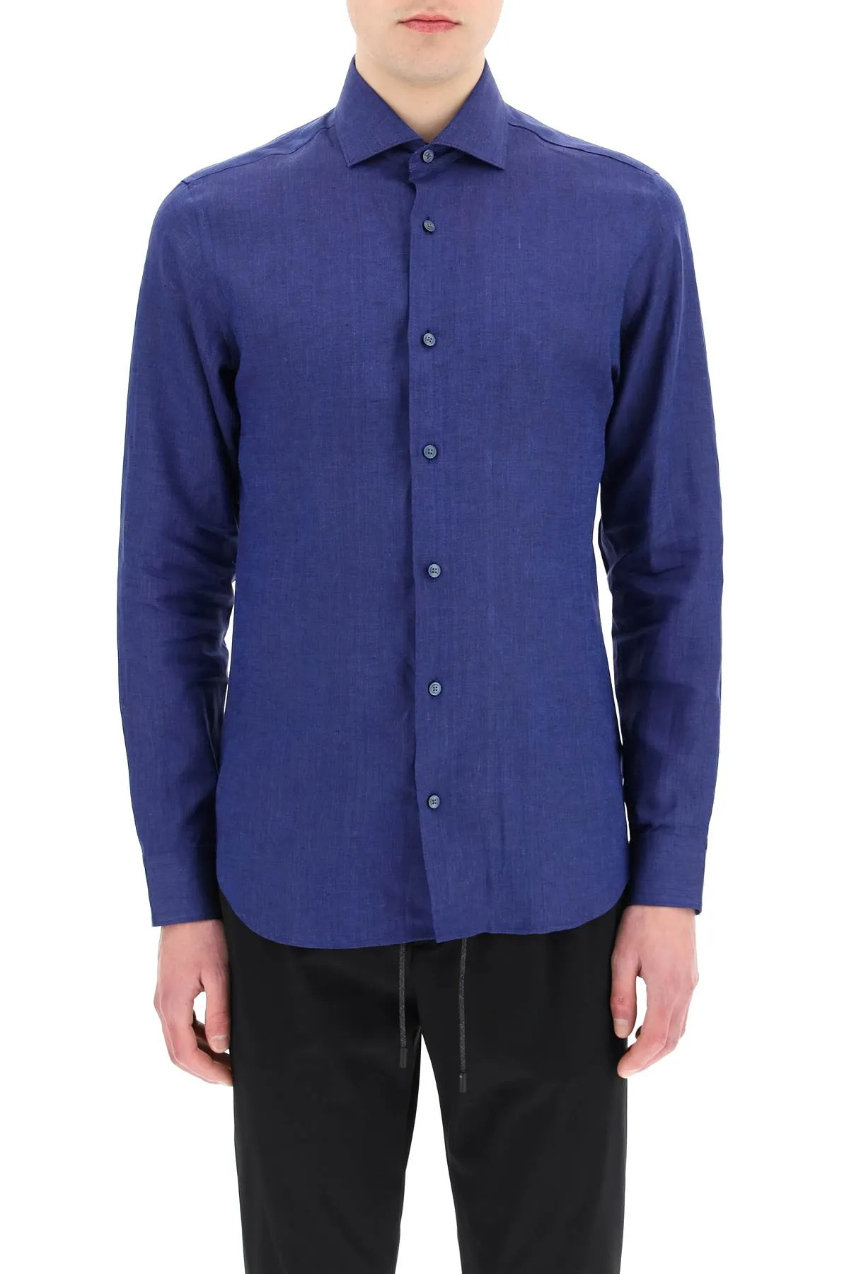Z Zegna Buttoned Long-Sleeved Shirt
